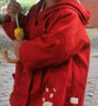 幼歌（YOUGE）嬰幼兒春季立體卡通蘑菇風(fēng)衣俏皮可愛(ài)舒適插肩袖外套潮 紅色 80 cm 曬單實(shí)拍圖