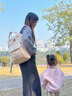 煦凜【日本】媽咪包外出2025款輕便母嬰包多功能大容量超大手提雙肩包 早春抹茶（分層+USB+行李箱插帶.） 曬單實(shí)拍圖