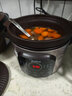 華凌美的電燉鍋家用燉盅煲湯燉湯鍋多功能煮粥陶瓷電砂鍋官方新款 棕色 【1.5h快燉 鮮香不打折】 3.5L 曬單實(shí)拍圖