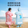 京東京造 兒童雨衣帶大書(shū)包位男童女童女孩加長(cháng)全身學(xué)生雨披 藍色2xl 曬單實(shí)拍圖