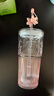 星巴克（Starbucks）杯子玻璃杯 高顏值玻璃吸管杯 大容量桌面咖啡水杯男女士送禮禮物 “桃花杯”粉色漸變玻璃杯550ml 曬單實(shí)拍圖