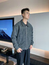 gxg.jeans男裝* 多色簡(jiǎn)約美式復古寬松立領(lǐng)夾克外套男 25秋新品 黑灰 預售10月20日發(fā) L (175) 曬單實(shí)拍圖