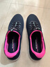斯凱奇女鞋休閑鞋輕便跑步鞋軟底一腳蹬穿脫運動(dòng)鞋子女 12980-NVHP 8.5 曬單實(shí)拍圖