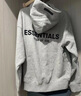 Essentials復線(xiàn)ESS植絨字母連帽衛衣潮牌高街寬松休閑美式男女情侶套頭衫 藏青色【加絨款】 M  重磅純棉【高版本】 曬單實(shí)拍圖