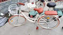 飛鴿（FLYING PIGEON）自行車成人通勤車自行車學生單車成人自行車通勤自行車女士自行車 標配奶油米|單速|輻條輪+禮包 24寸適合150-170cm 曬單實拍圖