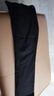 杉杉【98%棉】男士秋冬休閑褲高腰直筒商務(wù)休閑免燙 黑色(常規) 35 曬單實(shí)拍圖