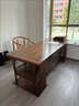 貴森堡（GUISENBAO）實(shí)木書(shū)桌新中式古典辦公桌家用老板桌書(shū)房書(shū)法桌子中醫診桌寫(xiě)字桌 厚德1.6米 單桌 曬單實(shí)拍圖