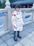 G.DUCKKIDS女童羽絨服中長(cháng)款加厚2025冬季新款洋氣兒童外套白鴨絨中小童冬裝 彩虹粉色 100 建議身高90-100cm3-4歲 曬單實(shí)拍圖