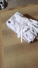英科醫療（INTCO）一次性醫用丁腈手套100只L碼白色防護實(shí)驗室家務(wù)洗碗乳膠橡膠手套 曬單實(shí)拍圖