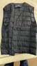 無(wú)印良品（MUJI）男式 輕量羽絨便攜式 背心  黑色 XL  曬單實(shí)拍圖