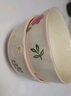 佩爾森（CERAMICS）小清新釉下彩陶瓷家用碗碟套裝2025新款高顏值吃飯碗面碗湯碗餐具 4.5寸碗-6個(gè)裝 曬單實(shí)拍圖