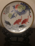 梓琦掛盤(pán)景德鎮陶瓷器裝飾擺件創(chuàng  )意小禮品家居飾品客廳電視柜酒柜工藝 富貴有余+龍架 曬單實(shí)拍圖