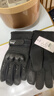 JEEP男士冬季戶(hù)外滑雪手套加絨加厚摩托車(chē)騎行手套男防風(fēng)防寒保暖手套 黑色 曬單實(shí)拍圖
