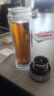 富光玻璃杯純鈦抗菌泡茶杯子 一鍵開(kāi)蓋茶水分離杯 高硼硅雙層男士水杯 曬單實(shí)拍圖