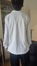 【專(zhuān)柜撤單】純棉POLO衫男女商務(wù)休閑翻領(lǐng)長(cháng)袖t恤經(jīng)典職業(yè)裝DHGJ 白色 L 曬單實(shí)拍圖
