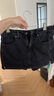 UR2025春季新款女裝復古水洗休閑百搭牛仔短褲UYY850103 深灰 26 曬單實(shí)拍圖