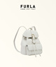 芙拉（FURLA）【中秋禮物】【明星同款】FLOW小號女士雙肩包休閑背包旅游輕便 棉花糖白 曬單實(shí)拍圖