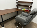 耐賓電腦椅家用舒適久坐辦公可躺懶人沙發(fā)椅宿舍書(shū)桌學(xué)習椅直播電競椅 灰色【加大坐面 靠背可調】+腳踏 曬單實(shí)拍圖