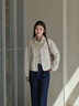 clotho Rennie品牌女裝牛仔外套女2025春秋新款小個子寬松翻領(lǐng)夾克短款氣質(zhì)上衣 奶杏色 M 曬單實拍圖