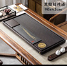 元青佳盛黑檀色茶盤(pán)辦公實(shí)木茶盤(pán)茶托排水式茶具配件茶臺90*43cm 曬單實(shí)拍圖