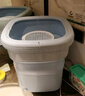 揚(yáng)子官方可折疊洗衣機(jī)便攜式大容量洗脫一體非全自動(dòng)小型洗襪子神器內(nèi)衣褲專用迷你嬰兒學(xué)生宿舍差旅行 湖藍(lán)/260w強(qiáng)力芯【大容量+藍(lán)光抑菌+脫水籃】 曬單實(shí)拍圖