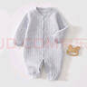 婧麒（JOYNCLEON）嬰兒衣服秋冬連體衣純棉新生兒季男女寶寶夾棉保暖對(duì)開哈衣服爬服 中開星月蒼綠 59cm 【1-3月，體重3.5-6.9kg】 曬單實(shí)拍圖