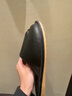 GPHF日本高端真皮涼拖鞋男女牛筋底夏季情侶居家用室內防滑不臭腳牛皮 黑色 29 【適合43-44碼】 曬單實(shí)拍圖