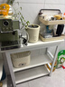 耐家（Naijia）廚房多功能置物架落地切菜桌子工作臺多層餐邊儲物柜收納架窄邊柜 【80%人選擇】三層長(cháng)80寬25高80 【加厚30mm臺面】 曬單實(shí)拍圖