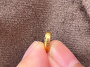 中銀鑫行黃金吊墜足金999五帝幣手鏈轉運珠金錢(qián)幣DIY編繩手串手繩 雍正通寶（克重多退少補） 約0.2g 曬單實(shí)拍圖