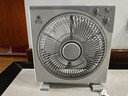 華生臺式轉頁(yè)扇定時(shí)家用電風(fēng)扇宿舍辦公靜音鴻運扇循環(huán)扇學(xué)生老人 灰色灰色12寸定時(shí)款（雙電機） 曬單實(shí)拍圖