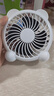 小熊貓桌面風(fēng)扇家用電風(fēng)扇超靜音迷你降溫電扇夏季必備宿舍實(shí)用 4寸白色小熊貓 0mAh 曬單實(shí)拍圖