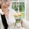 若客（ROKR）花間集白山茶 積木花束diy手工制作生日禮物女生創(chuàng  )意桌面擺件 曬單實(shí)拍圖