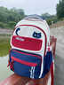 PRUY減負護脊初中生書(shū)包女4-9年級大容量雙肩包學(xué)院風(fēng)女生防潑水背包 深藍色【三件套】 曬單實(shí)拍圖