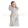 LOVE TO DREAM防驚跳睡袋新生兒嬰兒四季通用竹纖維襁褓式睡袋兒童投降式防踢被 竹纖維可愛(ài)云朵 四季款 M碼：8-15斤（約3-6個(gè)月） 曬單實(shí)拍圖
