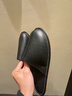 GPHF日本高端真皮涼拖鞋男女牛筋底夏季情侶居家用室內防滑不臭腳牛皮 黑色 29 【適合43-44碼】 曬單實(shí)拍圖