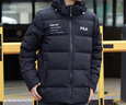 斐樂(lè )（FILA） 羽絨服男裝冬季保暖連帽運動(dòng)休閑長(cháng)袖加厚外套開(kāi)衫男裝上衣 正黑色-BK L 175/96A 曬單實(shí)拍圖