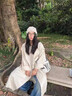 GOLOVEJOY帽子女毛線(xiàn)帽冬季女保暖含羊毛堆堆帽大頭圍顯臉小戶(hù)外冷帽針織帽 灰色【保暖百搭/店長(cháng)推薦】 曬單實(shí)拍圖
