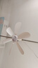 奧克斯電風(fēng)扇家用小吊扇輕音制冷學(xué)生宿舍蚊帳床上臥室吊式上鋪大風(fēng)力便攜小風(fēng)扇吊扇 【強勁電機】六葉白羽扇涼爽自然風(fēng) 曬單實(shí)拍圖