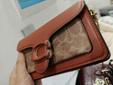 蔻馳（COACH）女士經(jīng)典標志TABBY手拿包斜挎包盒子包真皮女包 B4/棕黃色 銹紅色 曬單實(shí)拍圖