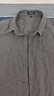 杉杉【羊毛磨毛】長(cháng)袖襯衫男新品厚款休閑商務(wù)法蘭絨棉襯衣 淺灰色 41 曬單實(shí)拍圖
