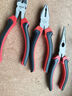 德力西電氣（DELIXI ELECTRIC）鋼絲鉗三件套老虎鉗尖嘴鉗斜嘴鉗省力夾持電工工具剪線(xiàn)鉗-6寸 曬單實(shí)拍圖