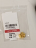 中銀鑫行桃花轉運珠吊墜足金999黃金項鏈掛墜硬金DIY手串送女友禮物 桃花吊墜（克重多退少補） 約0.8g 曬單實(shí)拍圖