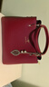 袋鼠卡拉結(jié)婚送品牌包包女包輕奢牛皮包2025新款手提包送媽媽婆婆斜挎婚包 酒紅色（禮盒裝+手包卡包吊墜） 曬單實拍圖