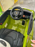 星辰皓蘭博基尼兒童電動(dòng)車(chē)四輪玩具可坐人小孩寶寶嬰兒遙控汽車(chē)閃電SIAN 綠色四驅+遙控+搖擺+皮座+軟輪 曬單實(shí)拍圖