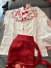 COLORFUL GEMS兒童國風(fēng)漢服女童馬面裙表演服團(tuán)體服 6女款長袖長裙 M 140c 曬單實拍圖