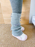 季米塔（Jimita）女童襪套秋冬加厚兒童長(cháng)筒堆堆襪韓系甜美蝴蝶結女寶寶保暖小腿套 淺灰（1雙裝） 模特身上顏色 均碼 （襪長(cháng)約30cm） 曬單實(shí)拍圖