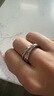 奉希925銀中古三環(huán)戒指女士銀飾小眾設計閉口素圈戒子生日禮物 925銀鑲嵌三環(huán)戒指 默認12# 曬單實(shí)拍圖