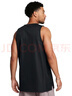 安德瑪（UNDERARMOUR）春夏Baseline男子雙面籃球運動(dòng)背心1387088 黑色001 L 曬單實(shí)拍圖
