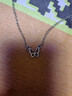 其他品牌漸變色蝴蝶流蘇項鏈女夏日精致感鎖骨鏈甜酷辣妹頸鏈 M1362鑲鉆蝴蝶項鏈【銀色】 曬單實(shí)拍圖