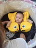 喜樂(lè )游嬰兒游泳圈0-3歲 兒童游泳圈免充氣防側翻寶寶洗澡玩具泳圈禮物 金魚(yú)款速干型黃色【3個(gè)月-5歲】 均碼（3個(gè)月-5歲） 曬單實(shí)拍圖